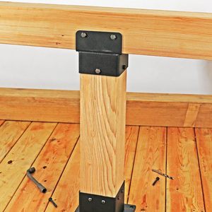 Khung thép không gỉ để hỗ trợ dầm gỗ sân thượng, sàn lan can lan can bài cơ sở - Product Image 3