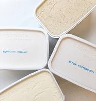 Conteneur carré pour crème glacée et gelato, de qualité alimentaire, sans PFAS, écologique, résistant au froid, compatible congélateur -25°C, en plastique PP