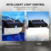 Northland extérieur maison crépuscule à l'aube rechargeable jardin LED panneau solaire puissance pir inondation sécurité applique murale avec détecteur de mouvement