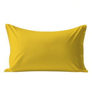 Funda de almohada 100% algodón amarillo tamaño alemán 80x80cm - Product Image 3