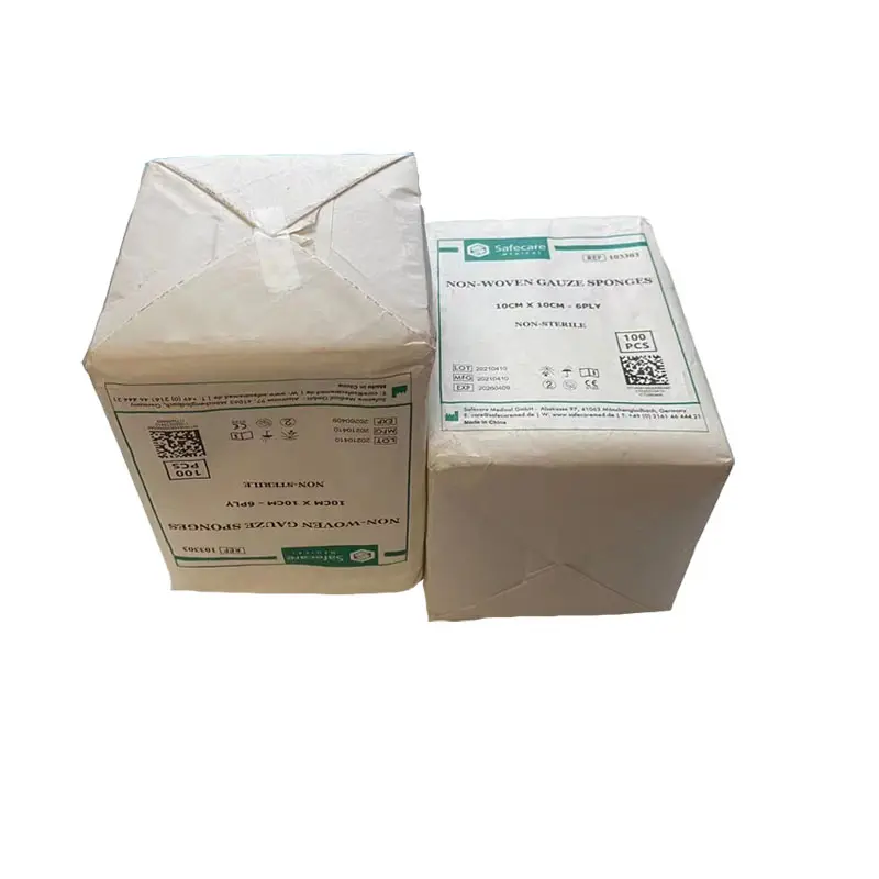 4x4 inci kain Nonwoven steril kualitas tinggi spons bukan tenun