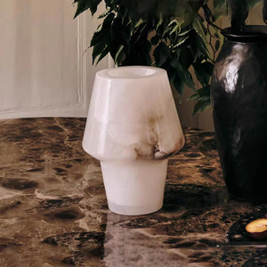 SW STONE Natural <span class=keywords><strong>español</strong></span> mármol alabastro diseñador Villa modelo habitación florero y cubo de hielo ornamento - Product Image 1