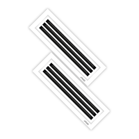 Diffuseur linéaire à 2 fentes, taille personnalisée, diffuseur linéaire en aluminium de haute qualité pour la climatisation, grille de ventilation