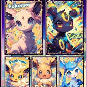 YZ Samlekort Pokemoned Trading Card Boîte-cadeau chinoise Original Pikach et ses amis Sixième tour Carte en feuille de collection en gros - Product Image 2