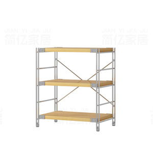 Étagère de rangement ouverte, 3 niveaux, épaisseur 25 mm, durable, pour cuisine et salon - Product Image 3