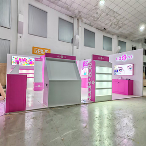 Tự làm dễ dàng xây dựng cao cấp Nhà Máy trang điểm hiển thị đứng mỹ phẩm hội chợ thương mại gian hàng đứng hội chợ triển lãm mỹ phẩm gian hàng - Product Image 2