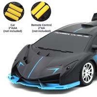 Voitures de course télécommandées RC de simulation série 1/18 2,4 G avec lumières, jouets radiocommandés