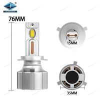 Lampu depan LED mobil, bohlam cahaya Led mobil kekuatan tinggi 20000 k baru H11 Hb3 6500 H4 H11 9005 H3 H8 9006, lampu otomatis LED