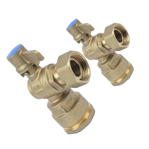 วาล์วบอลล็อคกันขโมยแบบแม่เหล็ก ป้องกันการปลอมแปลง  ทำจากทองเหลือง  แบบมีกุญแจล็อค  ปราศจากสารตะกั่ว  สำหรับมิเตอร์น้ำ  แบบตรงและแบบงอ - Product Image 3