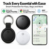 Traceur BLE de la taille d'une pièce de monnaie, avec batterie CR2032 remplaçable, étiquette intelligente anti-perte compatible avec Apple Find My et Google Find My