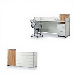 Muebles <span class=keywords><strong>de</strong></span> Oficina con Marco <span class=keywords><strong>de</strong></span> Aluminio, Diseño Moderno, Buena Calidad, <span class=keywords><strong>Precio</strong></span> Económico, Diseño <span class=keywords><strong>de</strong></span> Mostrador <span class=keywords><strong>de</strong></span> Recepción - Product Image 1