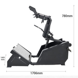 เครื่องแฮ็คสควอทสำหรับออกกำลังกายขา บริหารต้นขา สะโพก สร้างรูปตัววี อุปกรณ์ฟิตเนสสำหรับสควอทแบบเฉียง - Product Image 2