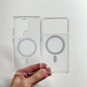 Fundas para Teléfono Móvil con Carga Inalámbrica Magnética Transparente Acrílica Simple y Moderna para Samsung S26 ULTRA S26 Edge - Product Image 5