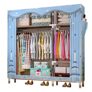 Offre Spéciale porte coulissante armoire organisateur enfants pliage simple tissu almirah armoire de stockage pour chambre