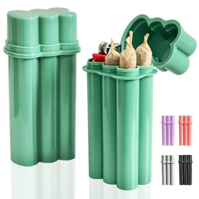 Novelty Plastic Waterproof Moisture Proof Smoking Accessories Case Lighter Cigarette Collection Box 6 Colors Optional