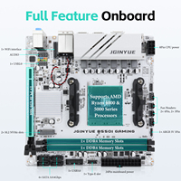 JGINYUE B550I Mini ITX Desktop PC Gaming Motherboard baru mendukung DDR4 64GB RAM B550 Chipset SATA Hard Drive antarmuka