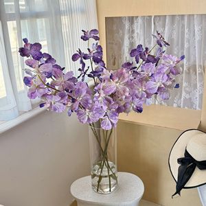 ดอกกล้วยไม้ฟาแลนนอปซิสประดิษฐ์ ผ้าไหมคุณภาพสูง จำลองเหมือนจริง ก้านเดี่ยว ตกแต่งงานแต่งงาน ตกแต่งบ้าน ตกแต่งห้องนั่งเล่น - Product Image 2