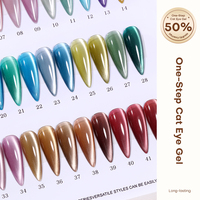 Ensemble de vernis gel professionnel à effet œil de chat magnétique, végétalien, non toxique, en une seule étape, OEM/ODM, étiquette privée personnalisée