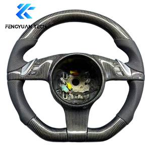 Volant en fibre de carbone pour Porsche Panamera 970 996 997 911 <span class=keywords><strong>Turbo</strong></span> <span class=keywords><strong>S</strong></span> Macan <span class=keywords><strong>Cayenne</strong></span> 987 GT3 Boxster 718 GT4 992 <span class=keywords><strong>955</strong></span> 986 - Product Image 5