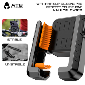 ATB aleación de aluminio Universal teléfono celular bicicleta Scooter manillar soporte montaje ajustable motocicleta bicicleta móvil soporte - Product Image 5