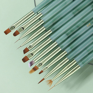 Pinceaux professionnels japonais pour nail art, stylo de photopolymérisation, kit de pinceaux pour dégradé, peinture française, mélange de couleurs, manucure en salon - Product Image 2