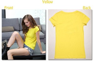 2025 Thiết Kế Mới Tùy Chỉnh Giá Rẻ Phụ Nữ T-Shirt Và Đồng Phục Văn Phòng Thiết Kế Của Phụ Nữ Vòng Cổ Áo Thun - Product Image 6