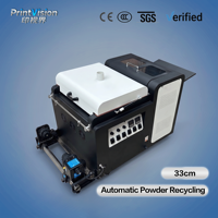 Four de séchage et agitateur de poudre DTF TPU de 33 cm avec mécanisme de recyclage automatique pour l'impression sur film en rouleau