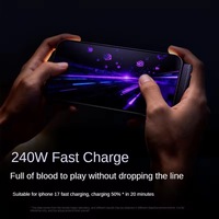 Câble de charge rapide invisible avec support, 1 mètre, en nylon tressé, coque AL, PD 27W 240W