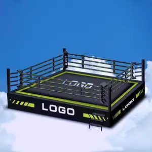 Nouveau professionnel personnalisé taille Logo table revêtement de sol ring de boxe prix PVC toile Taekwondo karaté lutte Judo ring de boxe