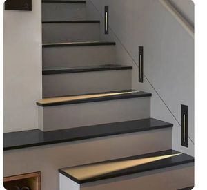 Luz de escalera con base de aluminio LED famosa <span class=keywords><strong>en</strong></span> Internet, luz de noche de paso de esquina integrada cuadrada, características de montaje <span class=keywords><strong>en</strong></span> pared, <span class=keywords><strong>cuerpo</strong></span> <span class=keywords><strong>humano</strong></span> - Product Image 1
