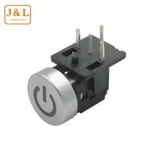 High Quality dip 8x8 illuminated electronic side pressure 4 pins tact switch with led blue light