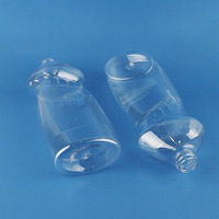 Bouteille de détergent à vaisselle liquide en plastique transparent vide 750ml 24 oz Bouteille de lavage de vaisselle pour animaux de compagnie avec capuchon Push Pull