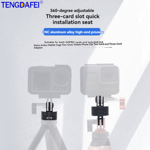360 Xoay Đầu 1/4 Phát Hành Nhanh Chóng Cơ Sở Adapter Cho Gopro12 11 10 9 Hành Động Máy Ảnh - Product Image 3