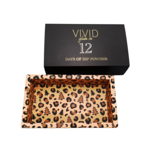 กล่องลิ้นชักกระดาษสีทองพิมพ์ลายศิลปะกล่องลิ้นชักแบบเลื่อนพับได้กล่องบรรจุภัณฑ์พลาสติกสำหรับแต่งหน้ากล่องปฏิทินจุติ - Product Image 2