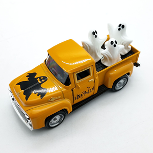 Voiture <span class=keywords><strong>miniature</strong></span> en métal moulé sous pression à l'échelle <span class=keywords><strong>1</strong></span>:32, certifiée CE CPC, écologique, 12,5 cm, jouet à friction pour enfants, chien de compagnie, ornement de Noël - Product Image 6