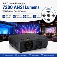 Livraison rapide, projecteur laser 3LCD, 7200 lumens ANSI, Wuxga, configuration rapide pour la production d'événements