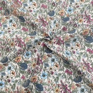 Tissu en coton <span class=keywords><strong>Liberty</strong></span> esthétique HAPPEAK, imprimé durable des années 80, idéal pour les robes d'été romantiques - Product Image 5