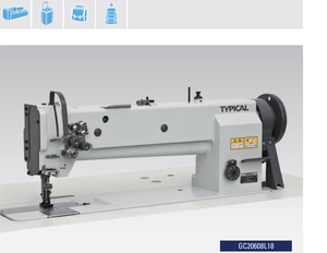 GC20608L18 Hot Sale Typical Double Needle Lockstitch <b>Walking</b> Foot Industrial Sewing <b>Machine</b> with Spare Parts Electronic 60 Large - Product Image 3