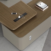 Bureau de direction moderne en bois durable et écologique avec couleur personnalisable - Mobilier de bureau de luxe pour la maison ou le bureau