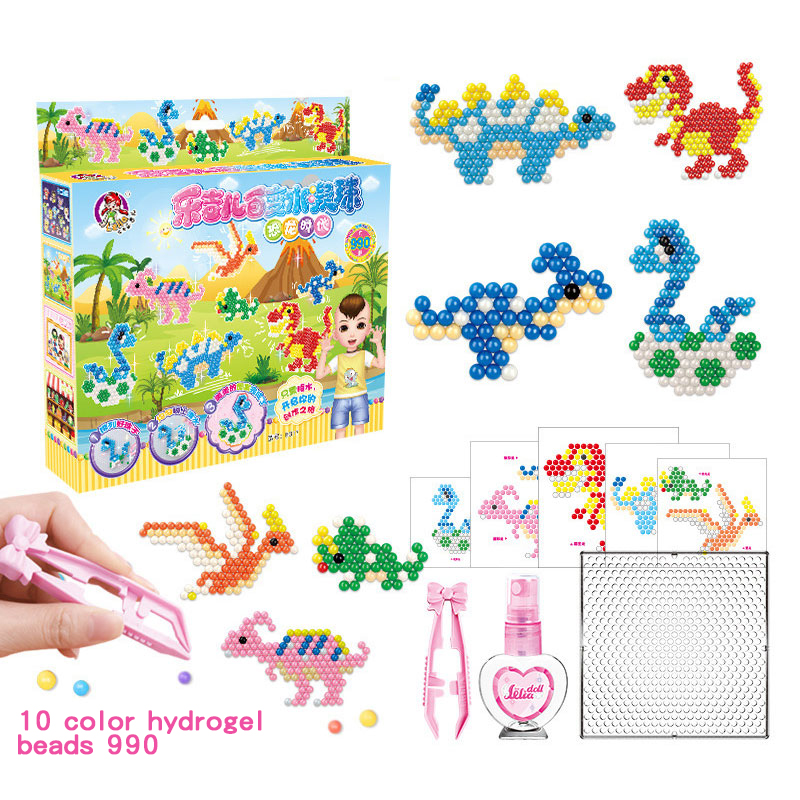 Set Perle D'acqua 3000 Pezzi – 30 Colori E 56 Modelli, Attivazione Con Acqua, Per Bambini 4+ Anni