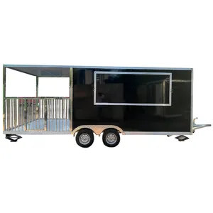 top spain roof fast standard street food trailer retro food van for with full kitchen food & beverage shops with good price