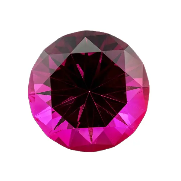 Atacado vidro pedra preciosas diamante corte rosa vermelho