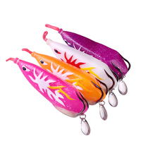 Umpan Pancing Katak ABS 8cm 25g, Desain Daun Mengapung, Lemparan Jarak Jauh, Berat, Ukuran Besar, Kail Berpayet, Grosir
