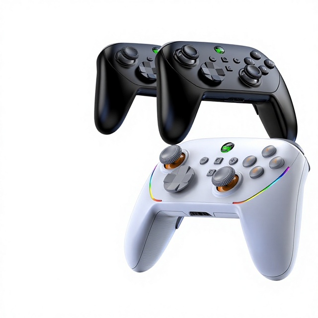 S13 Dual-Hall-Effect Gaming Controller for PC Nine-Axis Motion Sensing C-Button 35mm Wireless Audio ABS Material