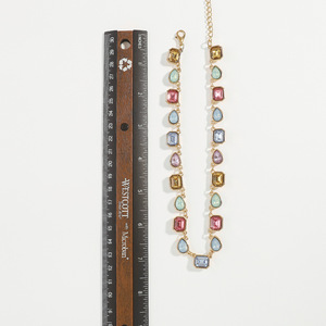 Collana da <span class=keywords><strong>Donna</strong></span> Personalizzata 2024 con Perline e Strass Colorati per Feste - Product Image 2