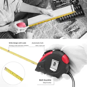 Hi-spec xách tay 1M 3m 3.5m 5m 7.5m Metric & inch Hệ thống đo lường công cụ đo thép có thể thu vào băng biện pháp - Product Image 2