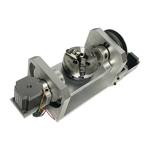 LYCNC <strong>Rotation</strong> <strong>Axis</strong> 5th <strong>Axis</strong> With Chuck With Table 57 Two Phase 3A Stepper Motor Control for <strong>CNC</strong> <strong>Router</strong> Machine - Product Image 3