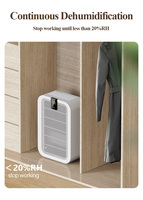 Déshumidificateur électrique intelligent RUNAL 1L, certifié CE, en plastique, de table, silencieux, contrôlé par application, mini, pour la maison