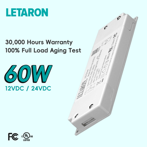 محول طاقة ليداترون فائق النحافة 12 فولت/24 فولت تيار متردد-مستمر، مقاوم للماء، بلاستيكي، بقدرة 40 واط/60 واط/85 واط/90 واط لإضاءة الشوارع والكشافات - Product Image 1