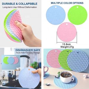 LA Kitchen - Mantel de silicona resistente al calor con diseño de panal para ollas calientes, alfombrilla protectora para encimera - Product Image 3